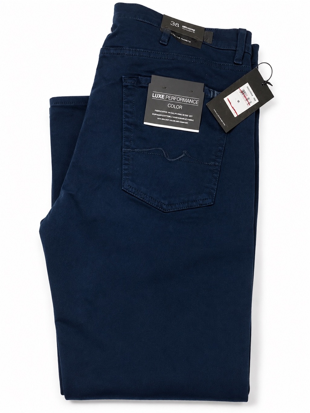 7 For All Mankind Slimmy Luxe Performance Pants in Navy Blue